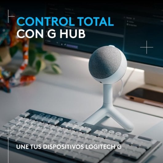 Logitech G Yeti Orb LIGHTSYNC RGB Micrófono Gaming de Condensador USB Blanco
