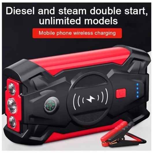 Kit De Arranque De Bateria De Carro Com Bomba De Ar De 26000 Mah Klack Q-x7