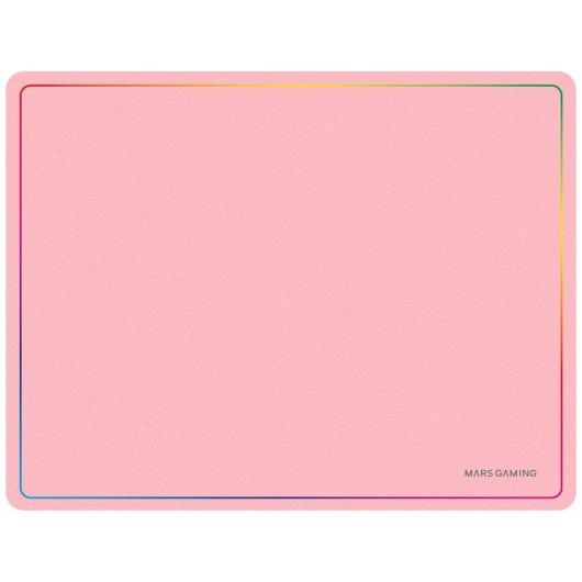 Marsgaming Mmp124 Alfombrilla Gaming 360x260mm Diseño Rainbow Caucho Natural Y Nanotextil Rosa