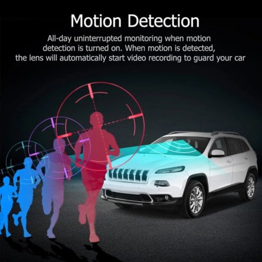 Klack Cámara de Salpicadero DVR Dashcam con Doble Lente para Coche