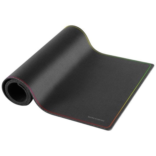 Mars Gaming Mmp224 Alfombrilla Gaming Xxl 88x33cm Diseño Rainbow Caucho Natural Y Nanotextil Negro