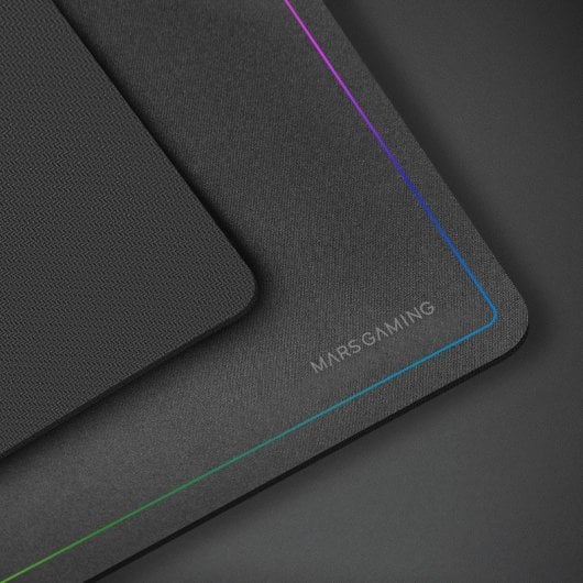 Marsgaming Mmp124 Alfombrilla Gaming 360x260mm Diseño Rainbow Caucho Natural Y Nanotextil Negro