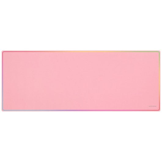 Mars Gaming Mmp224 Alfombrilla Gaming Xxl 88x33cm Diseño Rainbow Caucho Natural Y Nanotextil Rosa