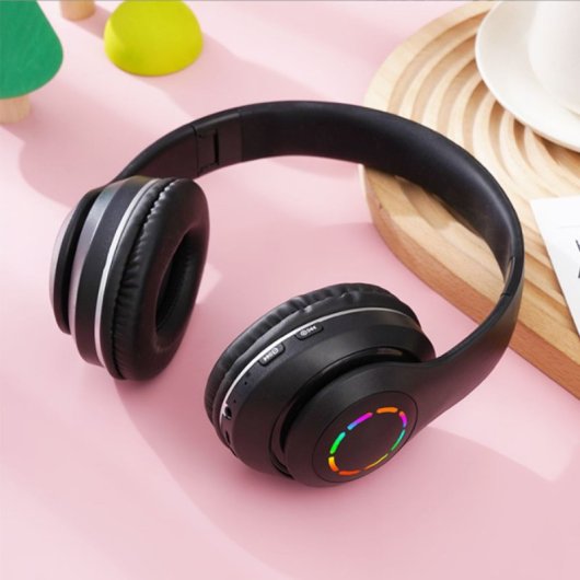 Kinsi B39M Auriculares Inalámbricos Bluetooth RGB Negros