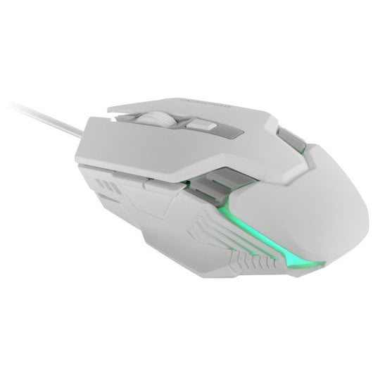 Mars Gaming MMM024 Ratón Gaming RGB Flow Sensor Óptico 4000 DPI Blanco