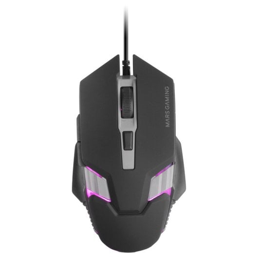 Mars Gaming MMM024 Ratón Gaming RGB Flow Sensor Óptico 4000 DPI Negro