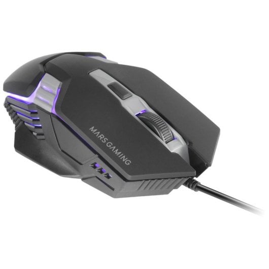 Mars Gaming MMM024 Ratón Gaming RGB Flow Sensor Óptico 4000 DPI Negro