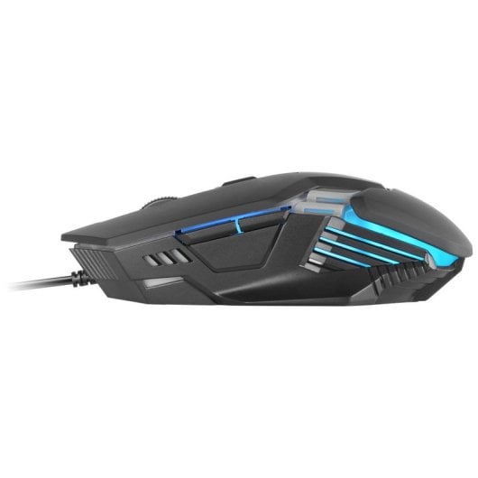 Mars Gaming MMM024 Ratón Gaming RGB Flow Sensor Óptico 4000 DPI Negro