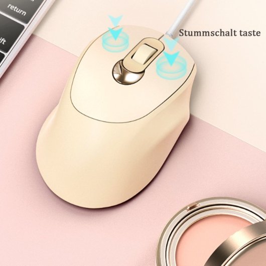 Kinsi V2 Ratón Oficina de Negocios Beige
