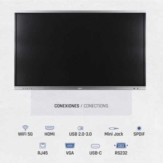 iggual ORCHID IGG318812 75" Interaktives LED-Display UltraHD 4K Touch