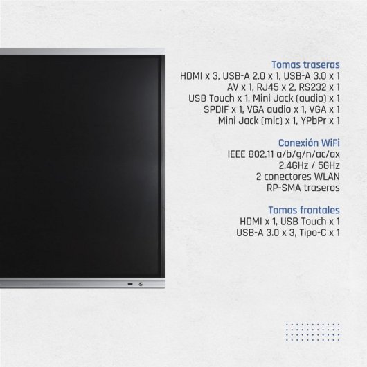 iggual ORCHID IGG318812 75" Interaktives LED-Display UltraHD 4K Touch