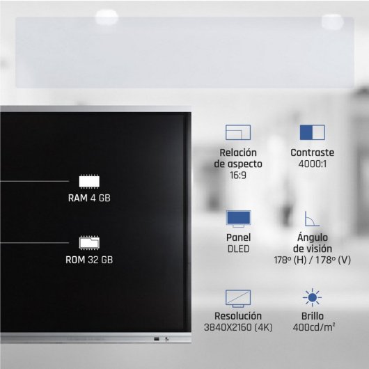 iggual ORCHID IGG318812 75" Interaktives LED-Display UltraHD 4K Touch