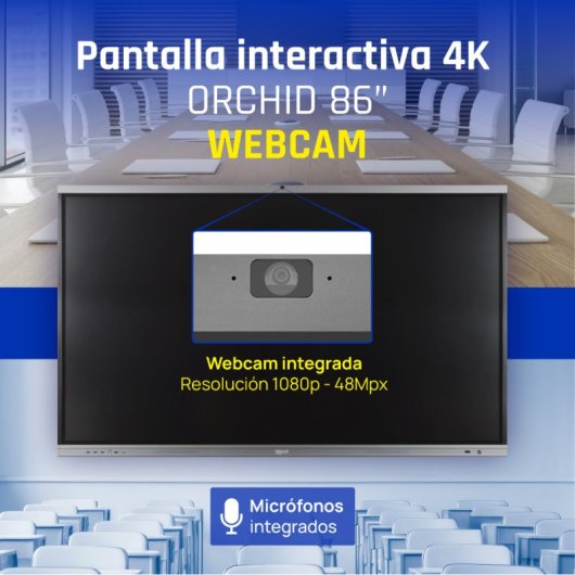 iggual ORCHID IGG318829 86" Ecrã Interativo LED UltraHD 4K Tátil