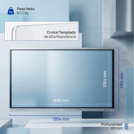 iggual ORCHID IGG318829 86" Ecrã Interativo LED UltraHD 4K Tátil