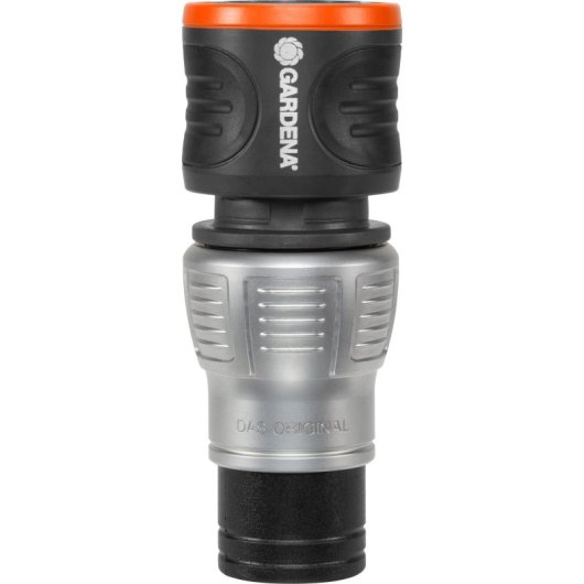 Gardena 18253-50 Anschlussteil für Wasserschlauch Schlauchanschluss Metall Schwarz, Orange, Silber 1 Stück(e)