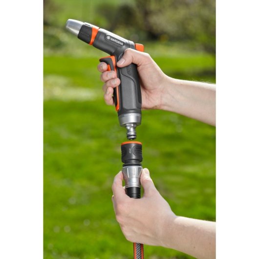 Gardena 18253-50 Anschlussteil für Wasserschlauch Schlauchanschluss Metall Schwarz, Orange, Silber 1 Stück(e)