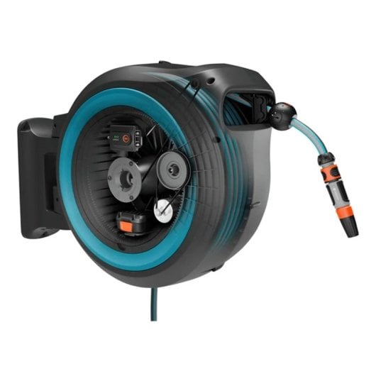 Gardena Akku-Schlauchtrommel Powerroll XXL Automatic 40 m, blau