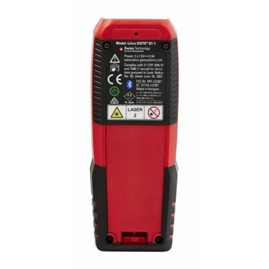 Medidor láser Leica DISTO D1 Precisión 2mm Alcance 40m IP54 Bluetooth Digital