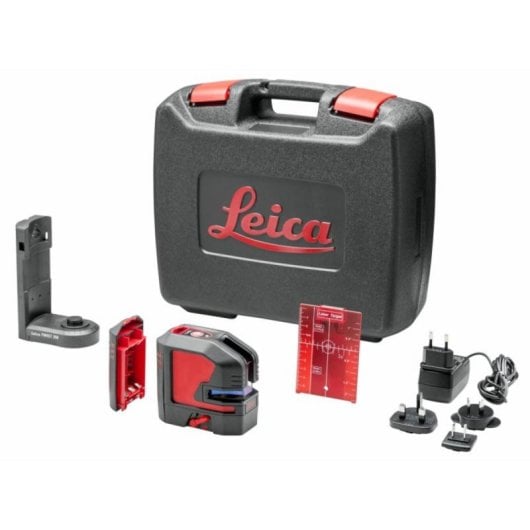 Nivel láser de líneas Leica Lino L2 25m 0,2mm/m 4° autonivelante rojo batería 44h trípode