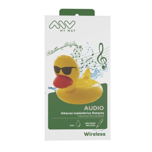 Myway MWSSP0001 Altifalante Sem Fios Boia de Pato