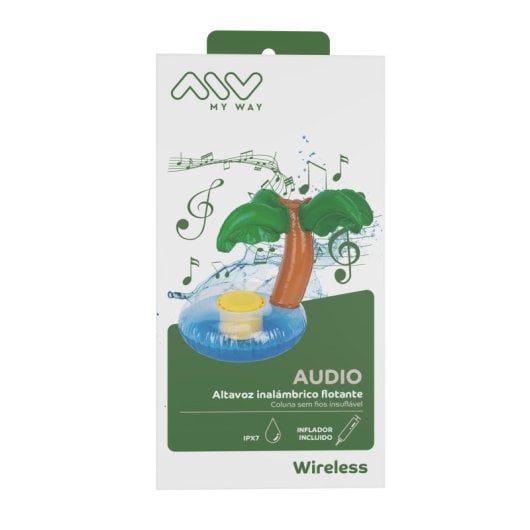 Myway MWSSP0003 Altavoz Inalámbrico Flotante de Palmera