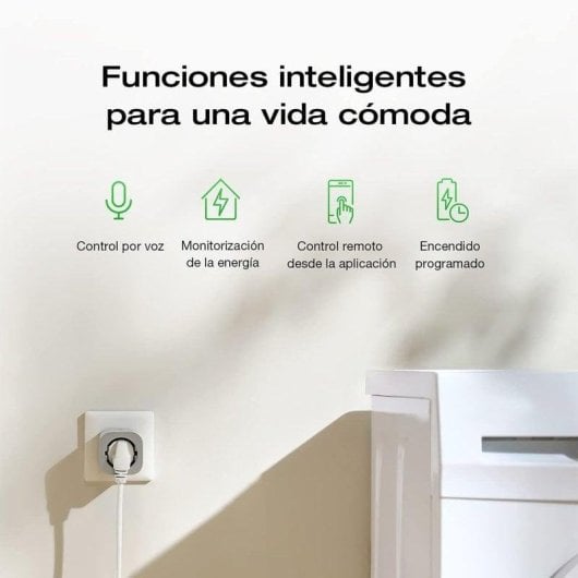 Prise intelligente EcoFlow EFA-SMARTPLUG-EU Wi-Fi Bluetooth Commande vocale Statistiques de consommation