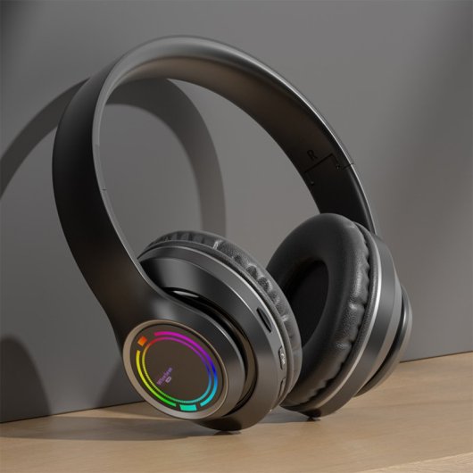 Kinsi V3 Auriculares Inalámbricos Bluettoth HiFi RGB Negros