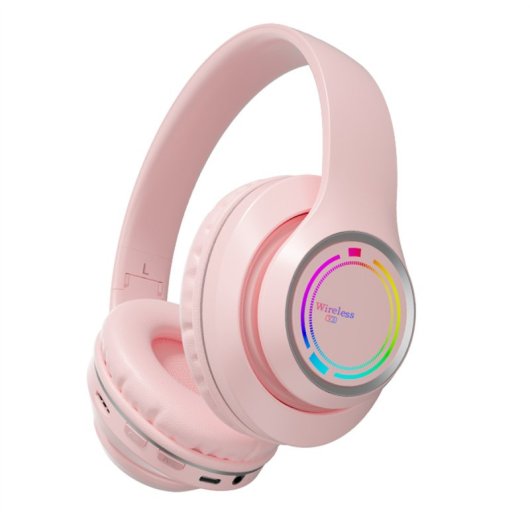 Kinsi V3 Auriculares Inalámbricos Bluettoth HiFi RGB Rosa