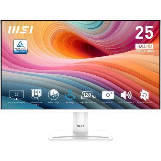 Écran PC MSI PRO MP251W E2 24,5" Full HD 120Hz IPS HDR Haut-parleurs 1ms