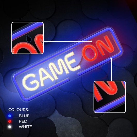 Forever Neon Plexi Led Spiel auf Mehrfarbiges LED-Neonschild Spiel auf