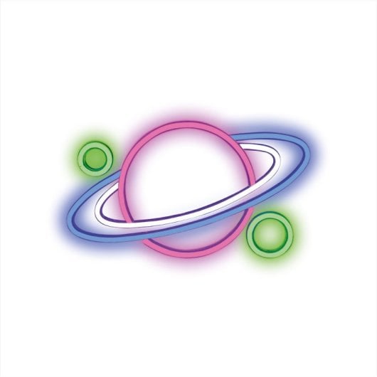 Forever Neon Plexi Led Planet Mehrfarbiges LED-Planetenpanel