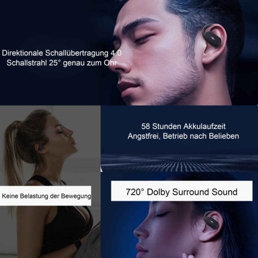 Kinsi HD313 Auriculares Inalámbricos Deportivos In-ear Naranjas