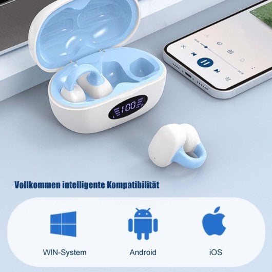 Kinsi I113 Auriculares Inalámbricos Bluetooth Clip Ear Negros