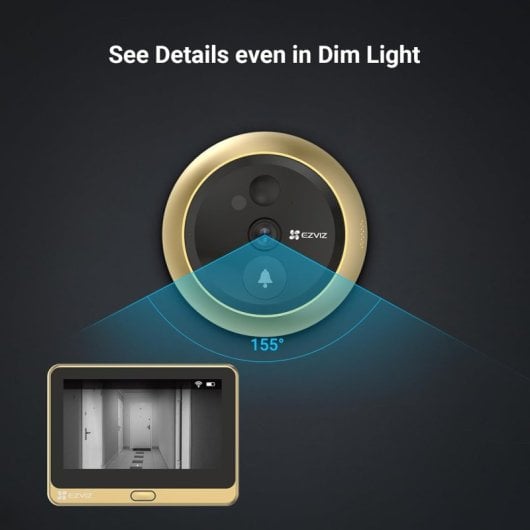 Sonnette vidéo intelligente WiFi EZVIZ DP2C FullHD Gold