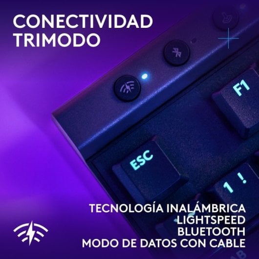 Logitech G515 LIGHTSPEED TKL Teclado Mecánico Gaming Inalámbrico Switch GL Tactile Negro Layout USA