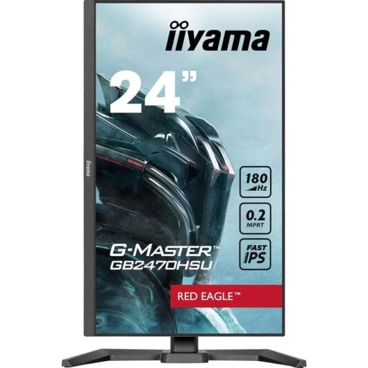 iiyama G-Master GB2470HSU-B6 23.8" Fast IPS FullHD 180Hz 0.2 ms USB-A Altoparlanti Altezza Regolabile