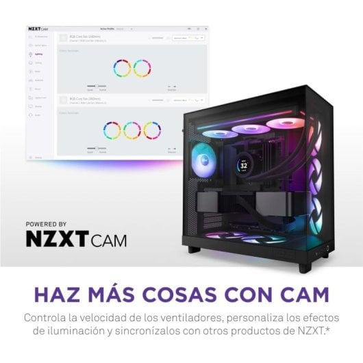 NZXT F360 RGB Core Ventiladores Suplementarios 360mm Negro