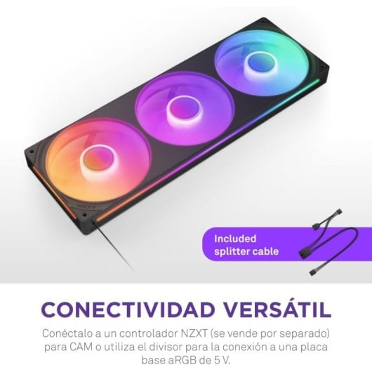 NZXT F360 RGB Core Ventiladores Suplementarios 360mm Negro