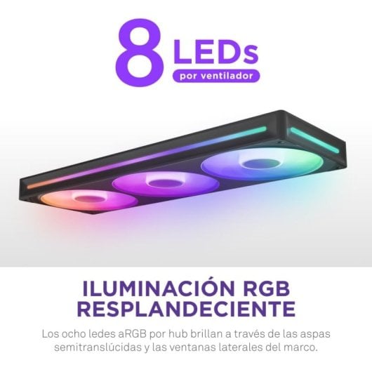 NZXT F360 RGB Core Ventiladores Suplementarios 360mm Negro