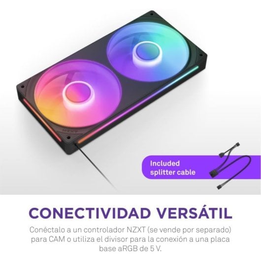 NZXT F280 RGB Core Ventiladores Suplementarios 280mm Negro