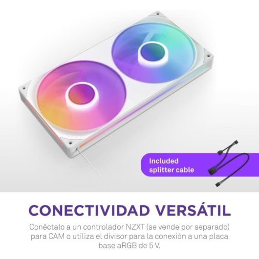 NZXT F240 RGB Core Ventiladores Suplementarios 240mm Blanco