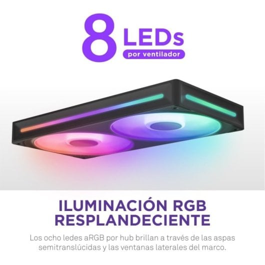NZXT F240 RGB Core Ventiladores Suplementarios 240mm Negro