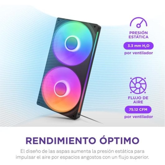 NZXT F240 RGB Core Ventiladores Suplementarios 240mm Negro