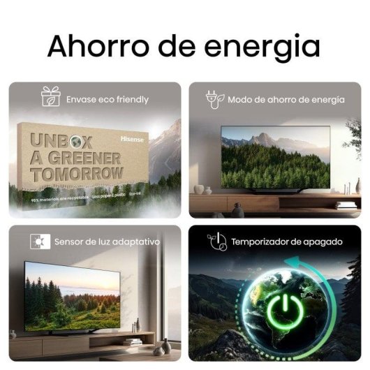 TV Hisense QLED 43E77NQ 43" 4K UltraHD 60Hz Smart TV VIDAA HDR10+ Dolby Atmos