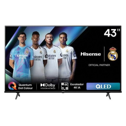 TV Hisense QLED 43E77NQ 43" 4K UltraHD 60Hz Smart TV VIDAA HDR10+ Dolby Atmos