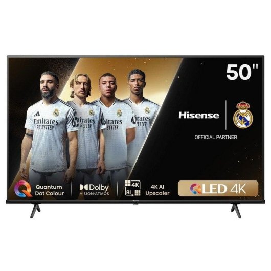 TV Hisense QLED 50E7NQ 50" 4K UltraHD 60Hz Smart TV VIDAA HDR10 Dolby Atmos