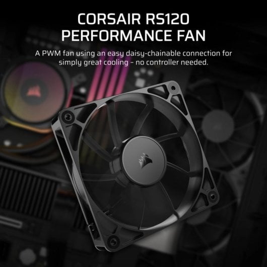 Corsair RS120 Ventoinha Suplementar PWM 120mm Preta