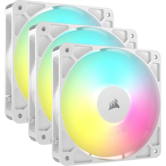 Confezione tripla di ventole CORSAIR RS120 ARGB PWM da 120 mm – Bianco