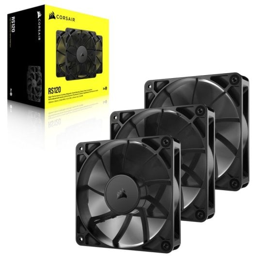 Corsair RS120 Pack Triple Ventilador Suplementario PWM 120mm Negro