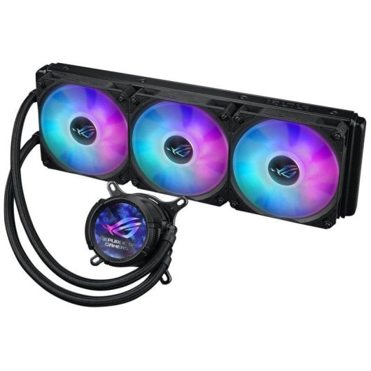 Refrigeração Líquida ASUS ROG STRIX LC III 360 ARGB 360mm 3 Ventoinhas LCD